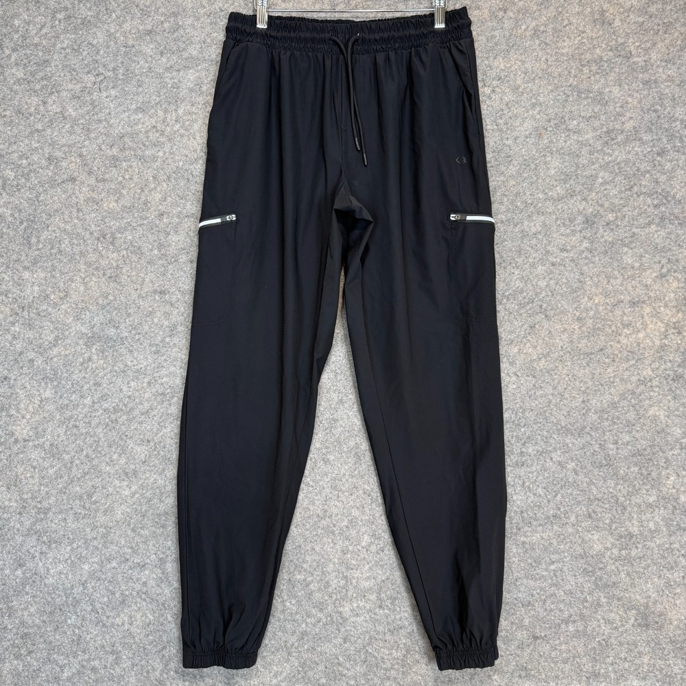 Legend‎ Nylon Pants Mens large Lightweight Breathable Drawstring Athletic Black